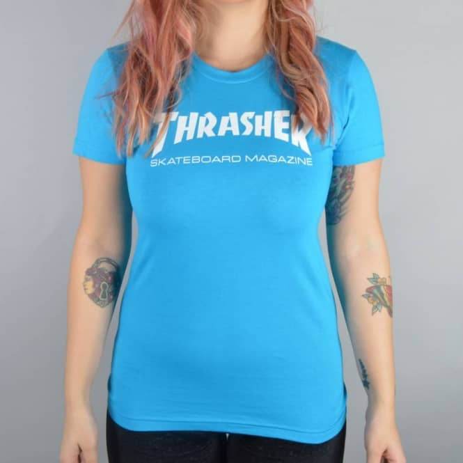 Thrasher Skate Mag Women's Teal T-Shirt - One Revolver Surfboards