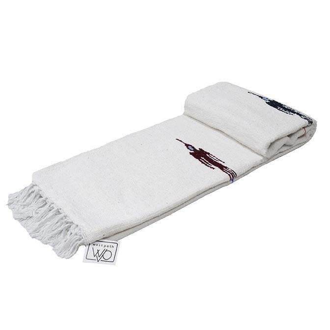 Namaste White Baja Thunderbird Yoga Blanket - One Revolver Surfboards