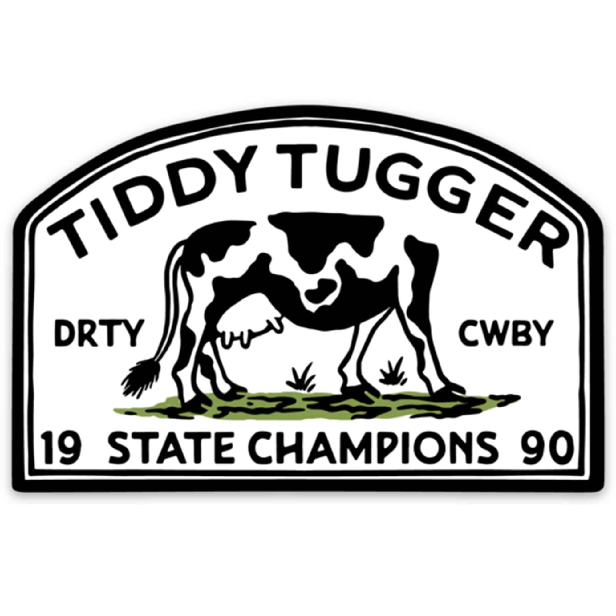 Tiddy Tugger 1990 State Champions Decal - One Revolver Surfboards