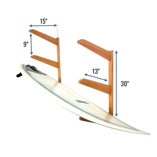 TidyTimber Surfboard Storage Wood Rack | Holds 3 Surfboards - One Revolver Surfboards