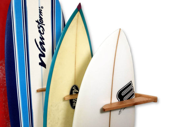 Holden Beach Surfboard Storage Vertical Wood Rack | Holds 6 Surfboards - One Revolver Surfboards