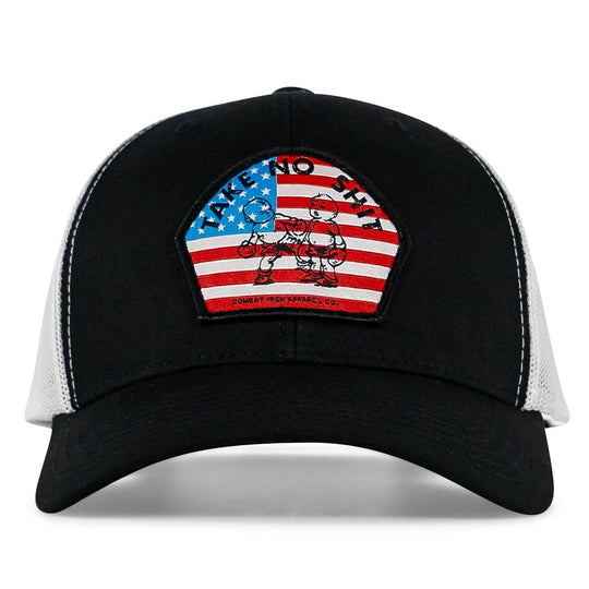Take No Shit American Flag Patch SnapBack - HEADWEAR - One Revolver Surfboards