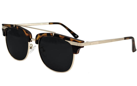 Tortoise Shell Gold - Jet Black Lens Polarized - Castaway - One Revolver Surfboards