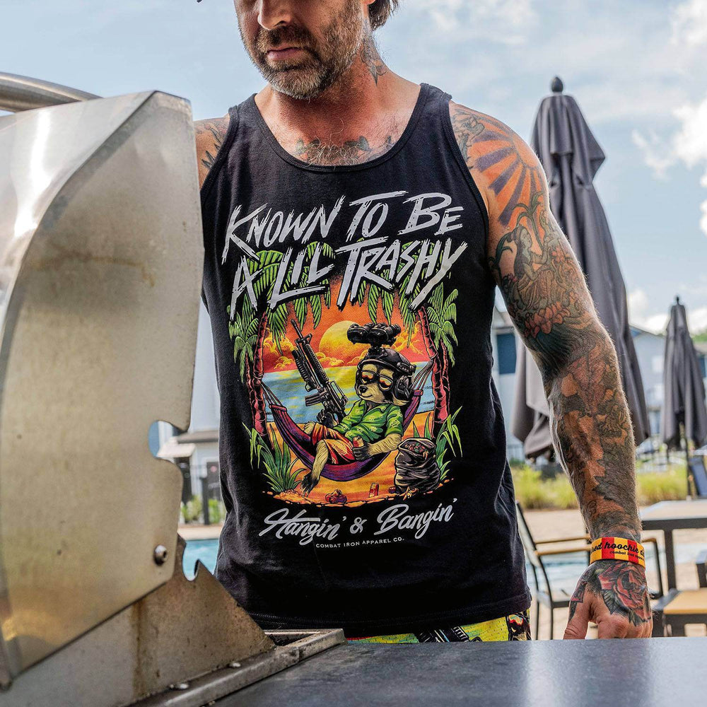 Known To Be A Lil Trashy Raccoon Men's Tank - MEN'S TANK TOP - One Revolver Surfboards
