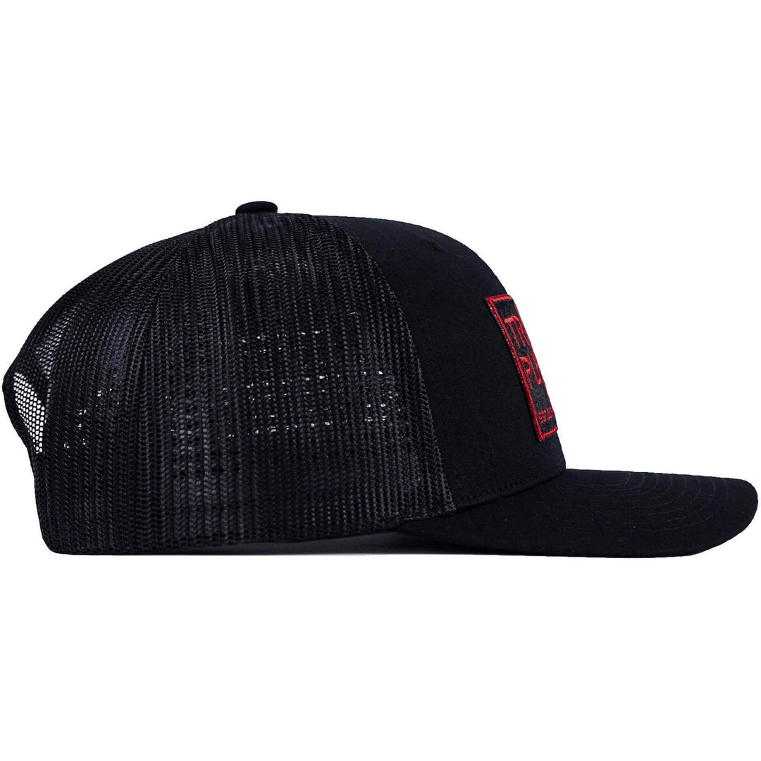 Trigger Puller Red Patch Mid-Profile Mesh Snapback Hat - One Revolver Surfboards