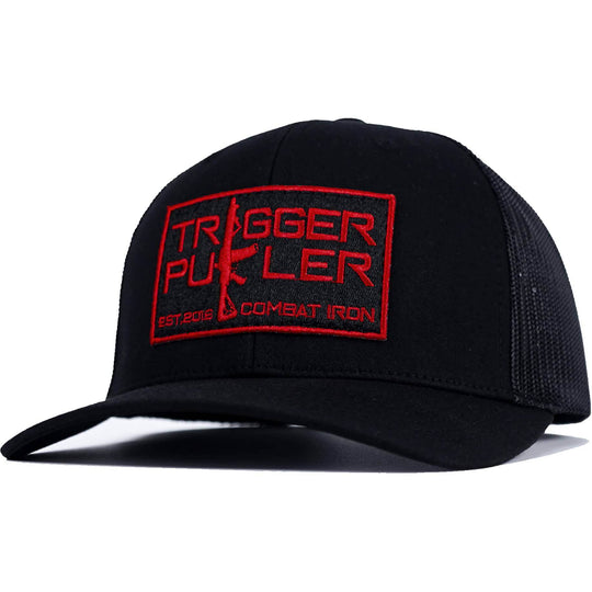 Trigger Puller Red Patch Mid-Profile Mesh Snapback Hat - One Revolver Surfboards