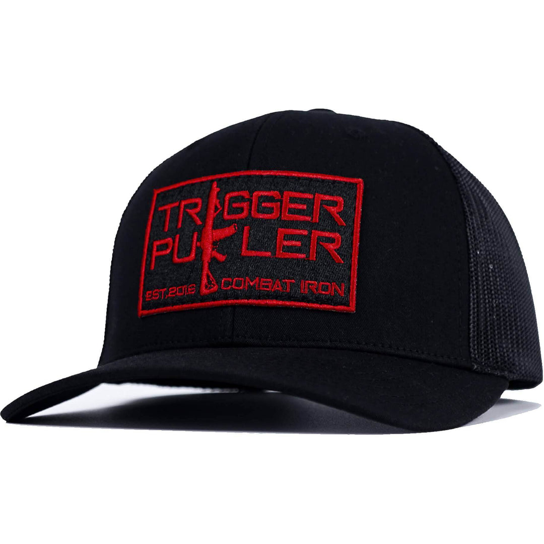 Trigger Puller Red Patch Mid-Profile Mesh Snapback Hat - One Revolver Surfboards