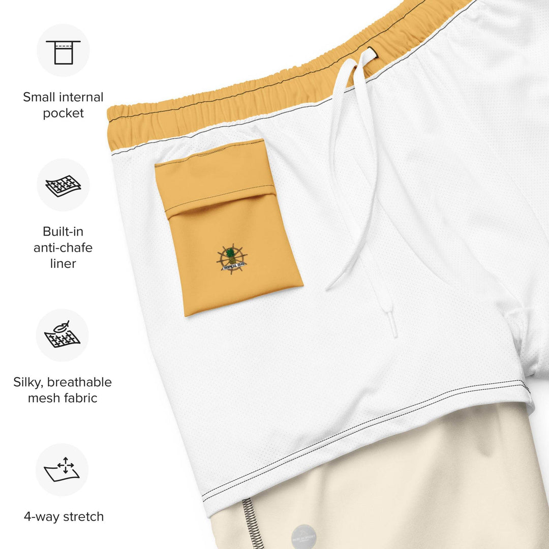 Men's Gold Eco Board Shorts - One Revolver Surfboards