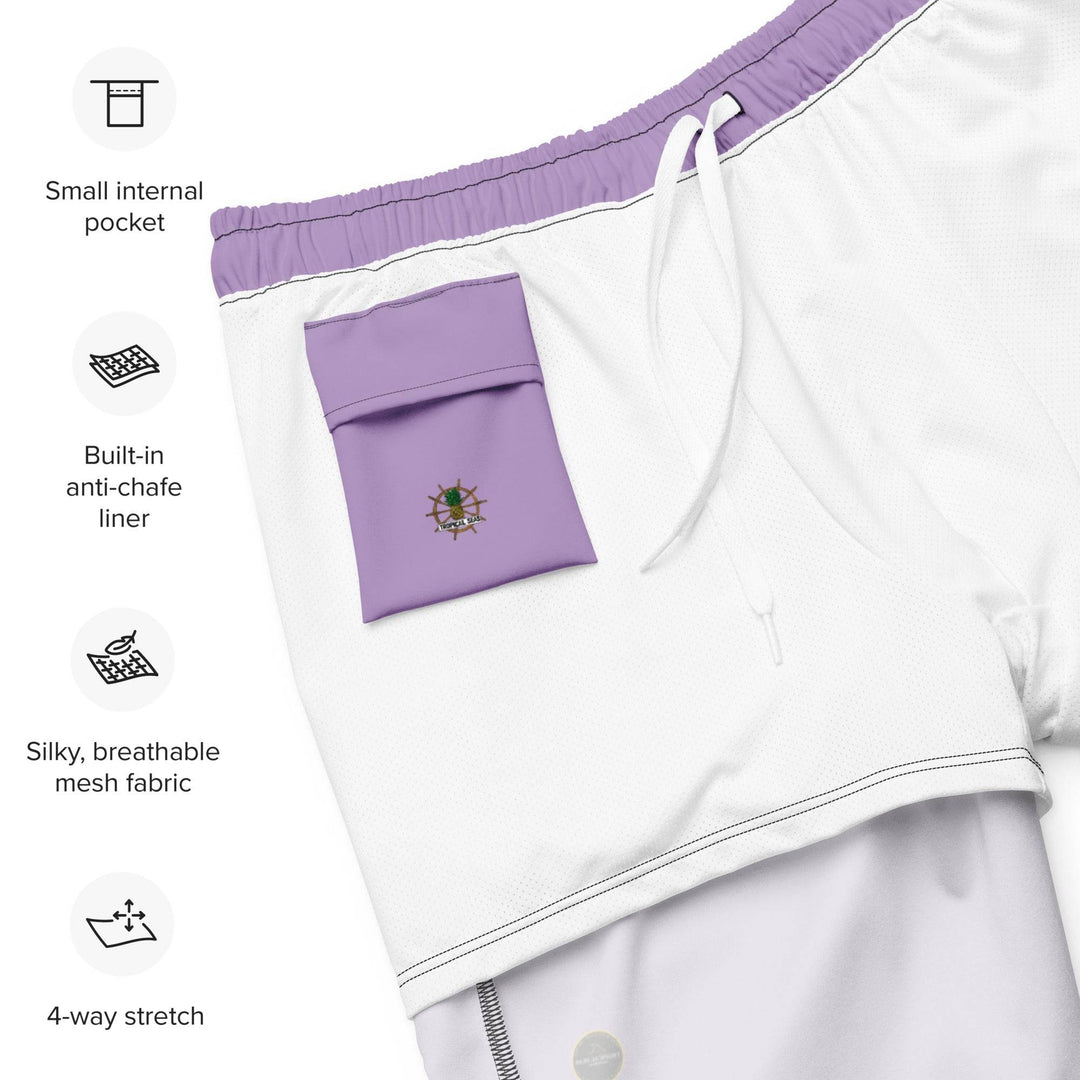 Men's Purple Eco Board Shorts - One Revolver Surfboards