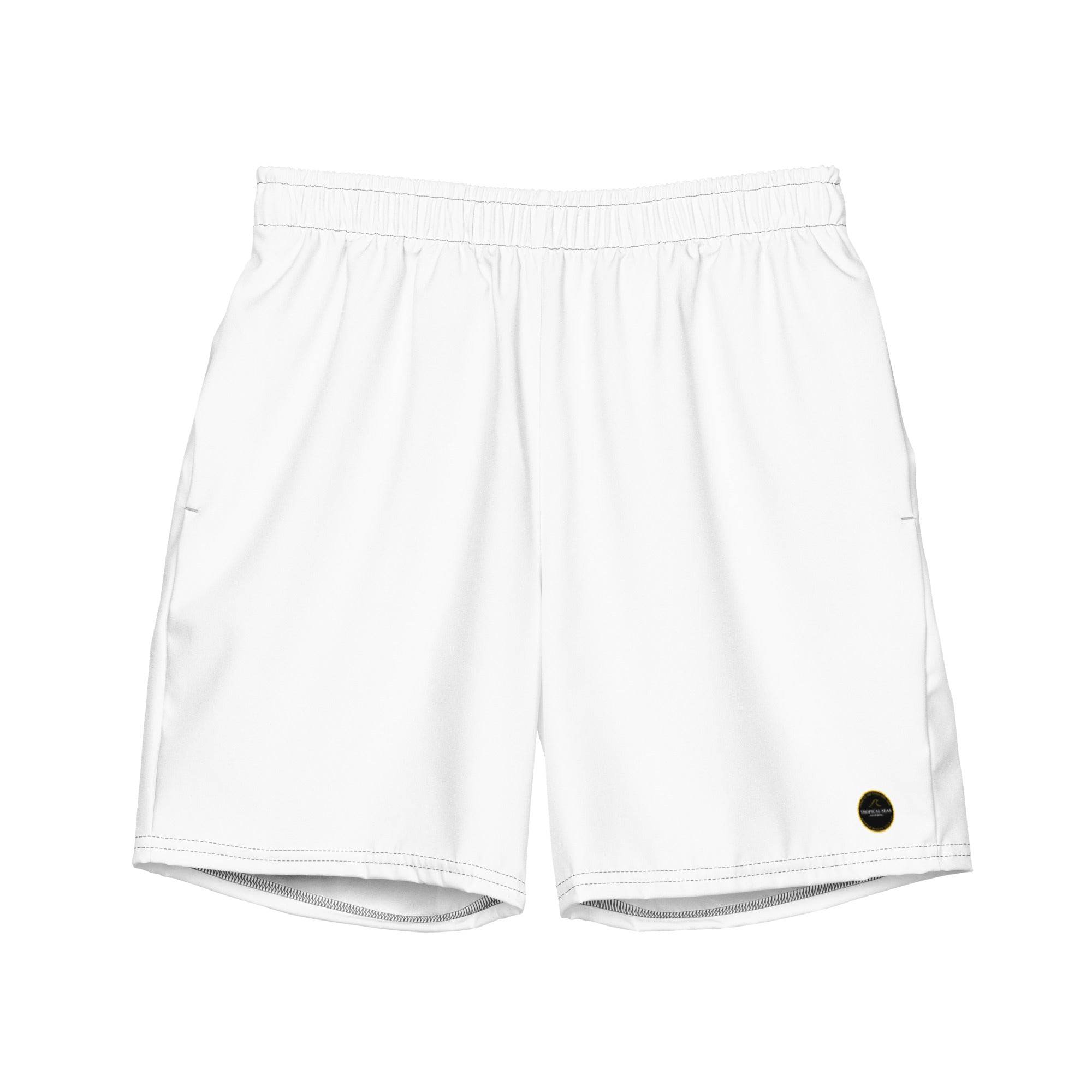 Men's White Eco Board Shorts - One Revolver Surfboards