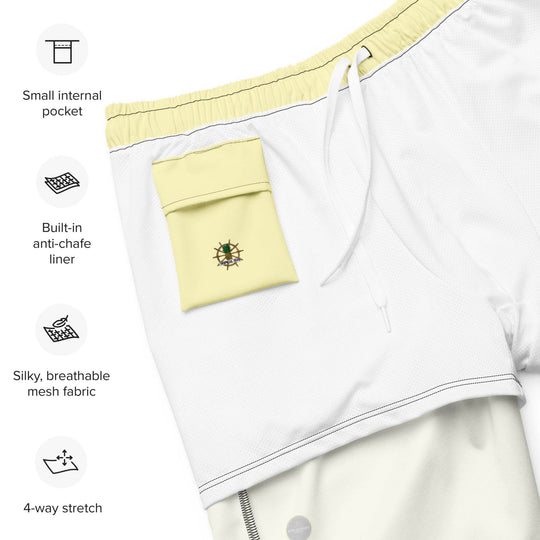 Men's Yellow Eco Board Shorts - Swimwear - One Revolver Surfboards