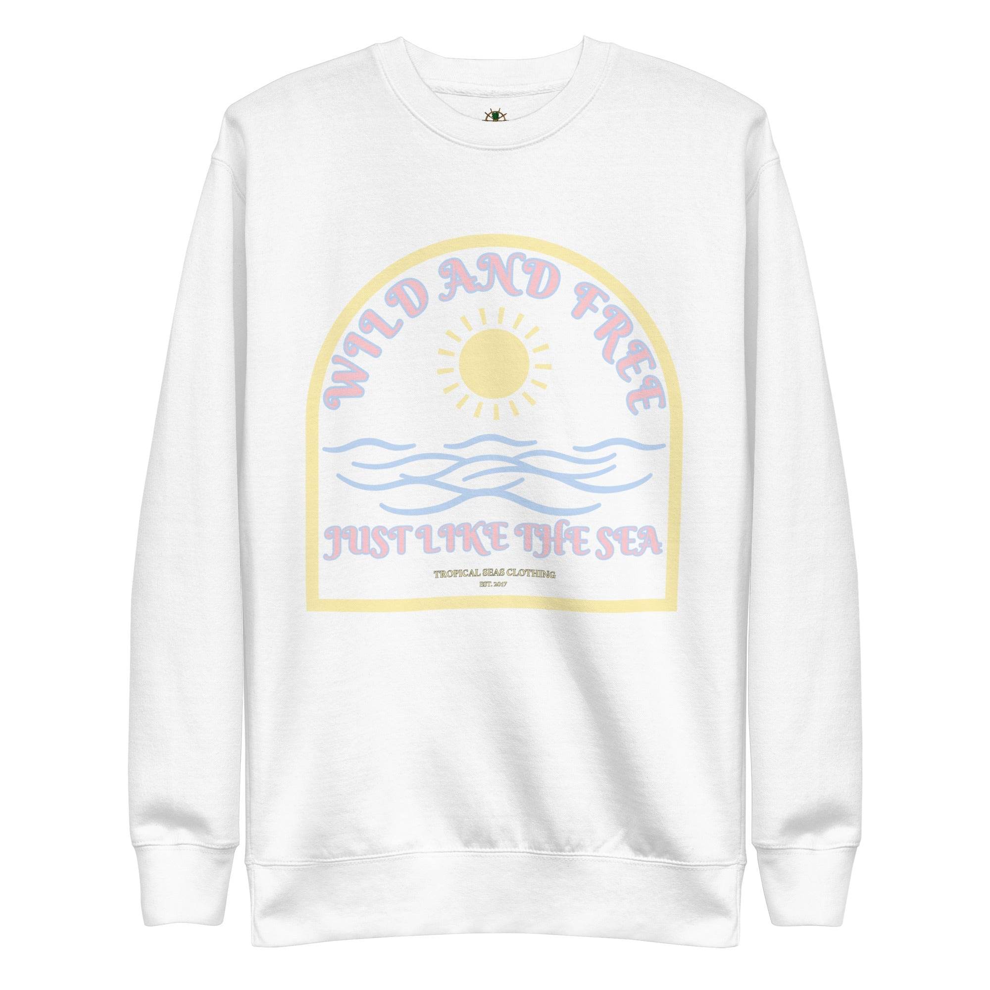 Women's Positive Wild and Free Sweatshirt - One Revolver Surfboards