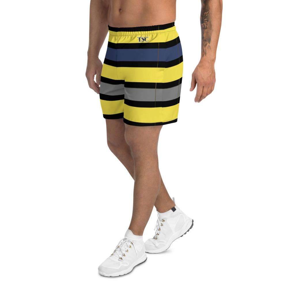 Men's Tropical Dark Blues/Yellow Long Shorts - Shorts - One Revolver Surfboards