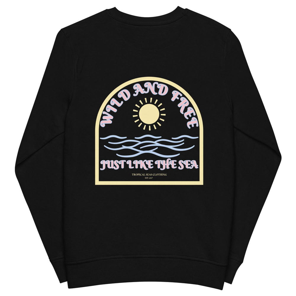 Women's Wild and Free organic sweatshirt - One Revolver Surfboards
