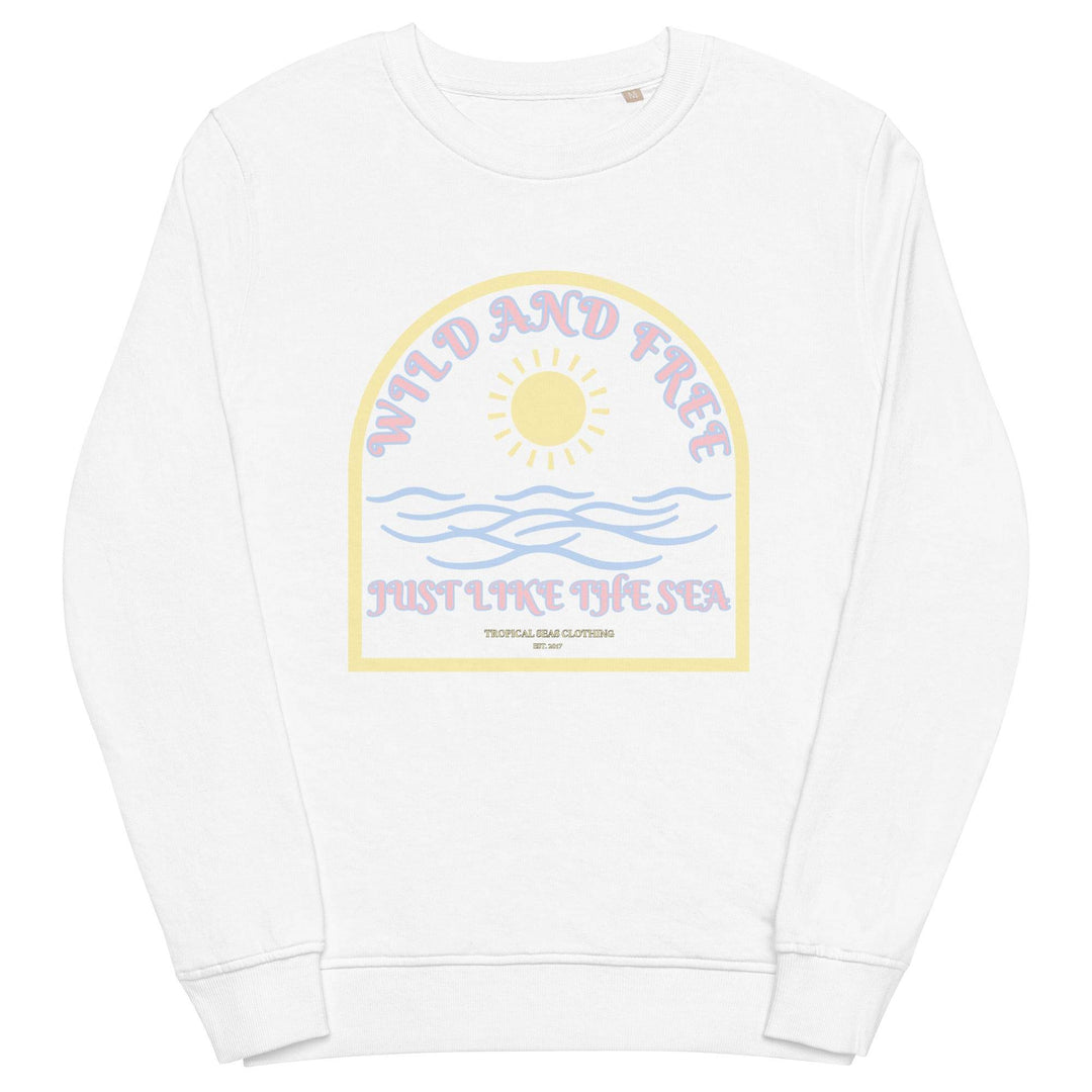 Women's Wild and Free organic sweatshirt - One Revolver Surfboards