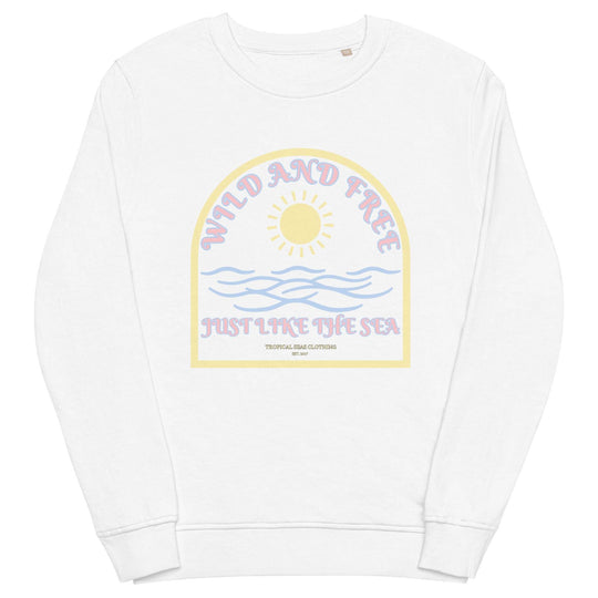 Women's Wild and Free organic sweatshirt - One Revolver Surfboards