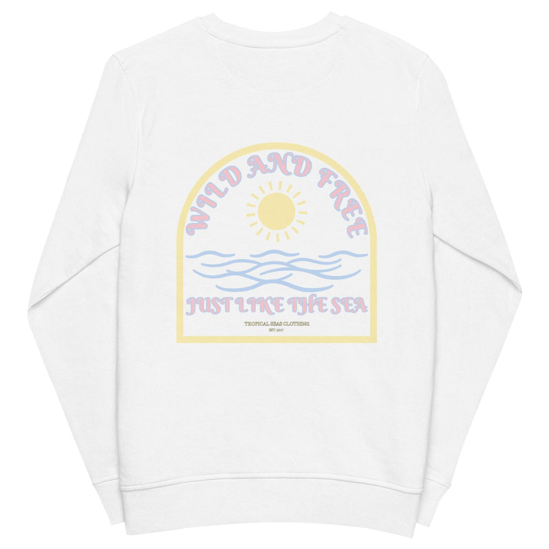 Women's Wild and Free organic sweatshirt - One Revolver Surfboards