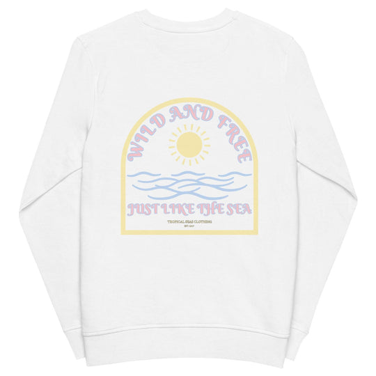 Women's Wild and Free organic sweatshirt - One Revolver Surfboards