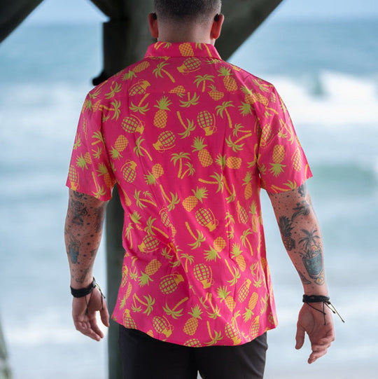 Tropic Like Its Hot Button-up