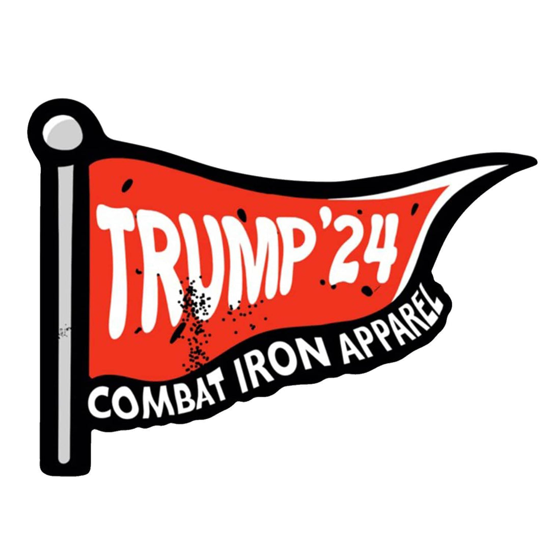 Trump '24 Golf Flag Decal Sticker - DECAL - One Revolver Surfboards