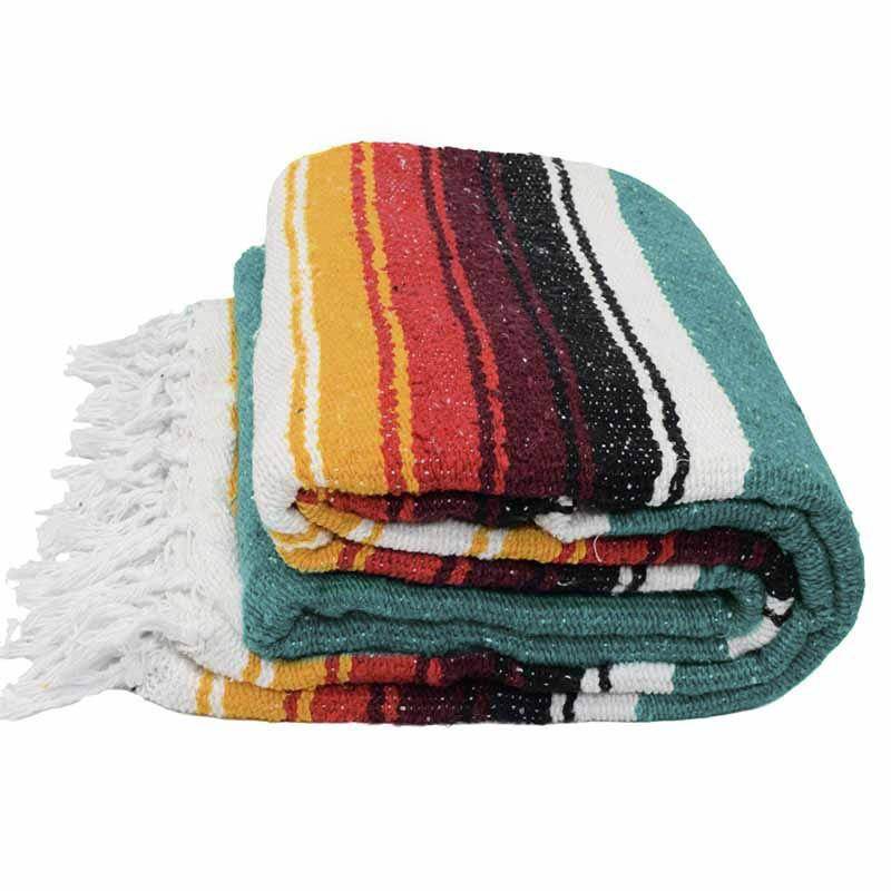Turquoise Sunset Baja Diamond Yoga Blanket - One Revolver Surfboards