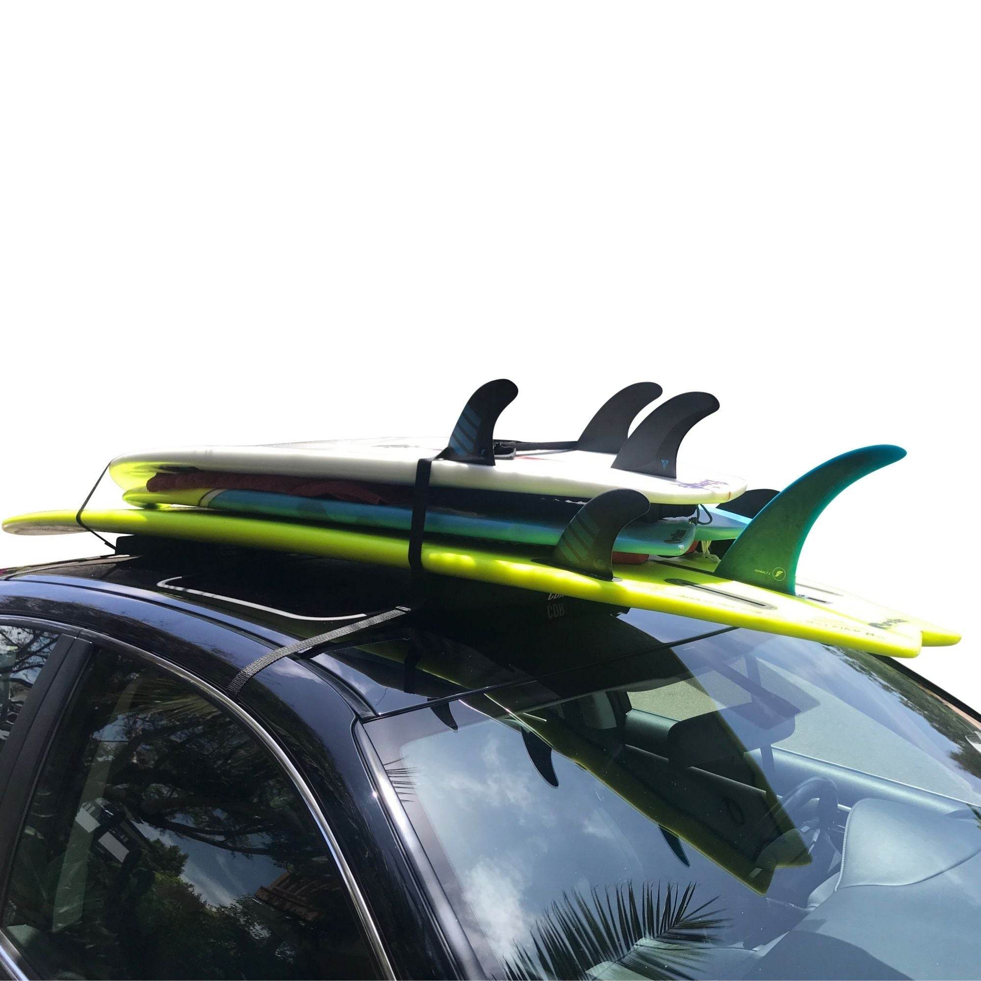 Soft Car Racks | Universal Fit Roof Rack for Surf, SUP Canoe or Kayak - One Revolver Surfboards
