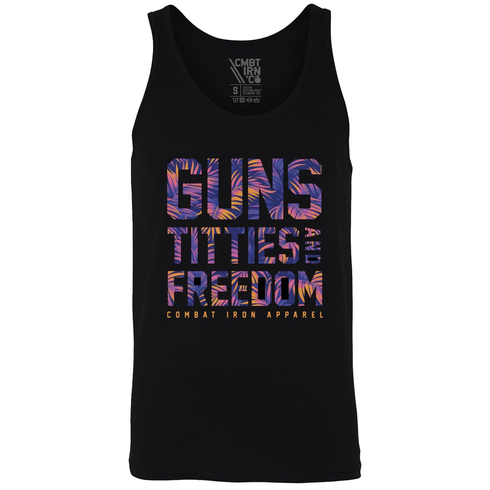 One Revolver Surfboards - Guns, Titties, Freedom Men's Tank MEN'S TANK TOP