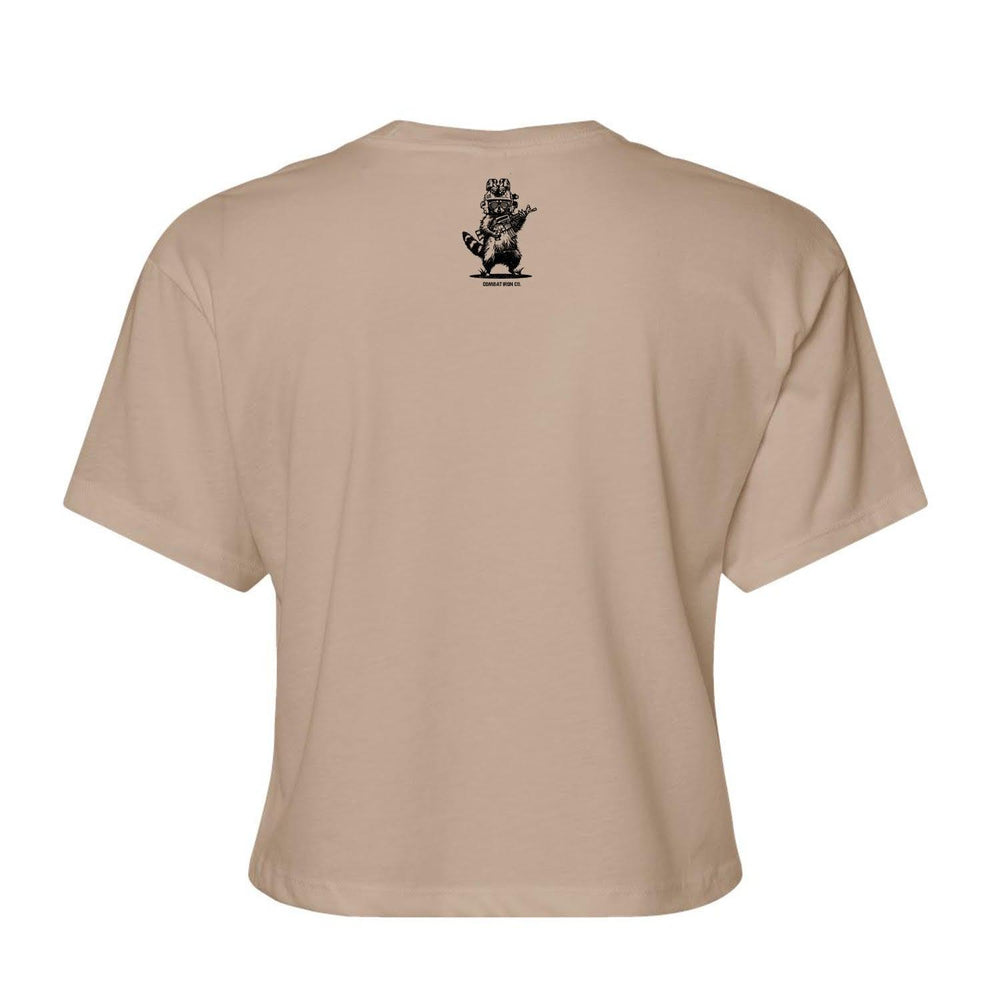 One Revolver Surfboards - Lil Feral Raccoon Women's Crop T-Shirt TOP | WOMEN