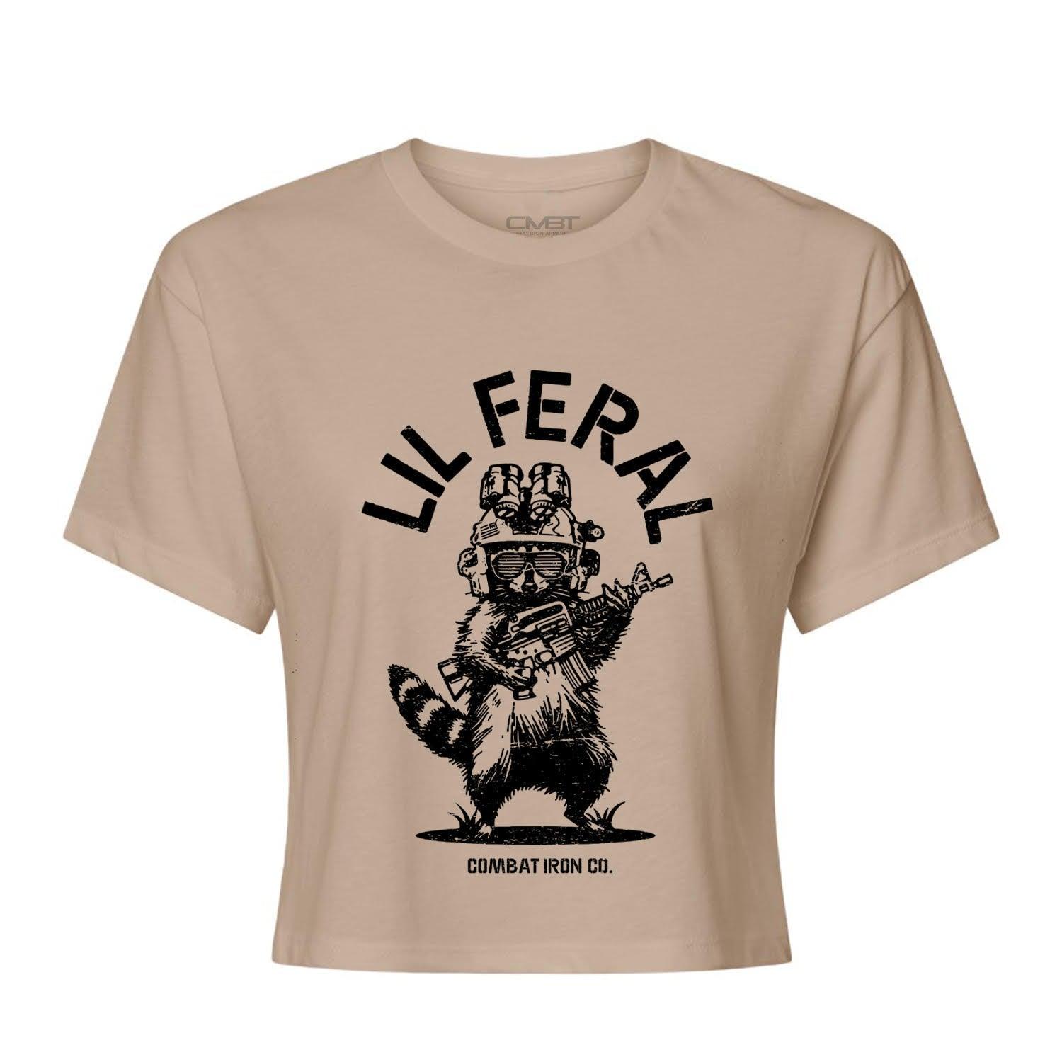 One Revolver Surfboards - Lil Feral Raccoon Women's Crop T-Shirt TOP | WOMEN