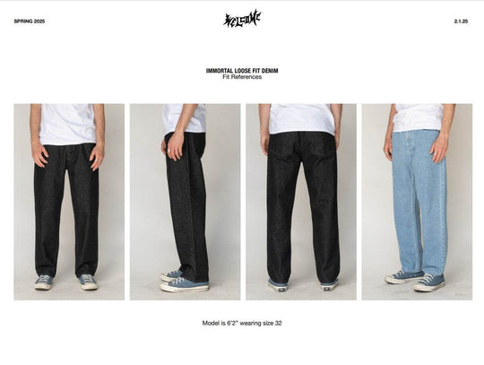 Welcome Immortal Washed Black Denim Pants - One Revolver Surfboards