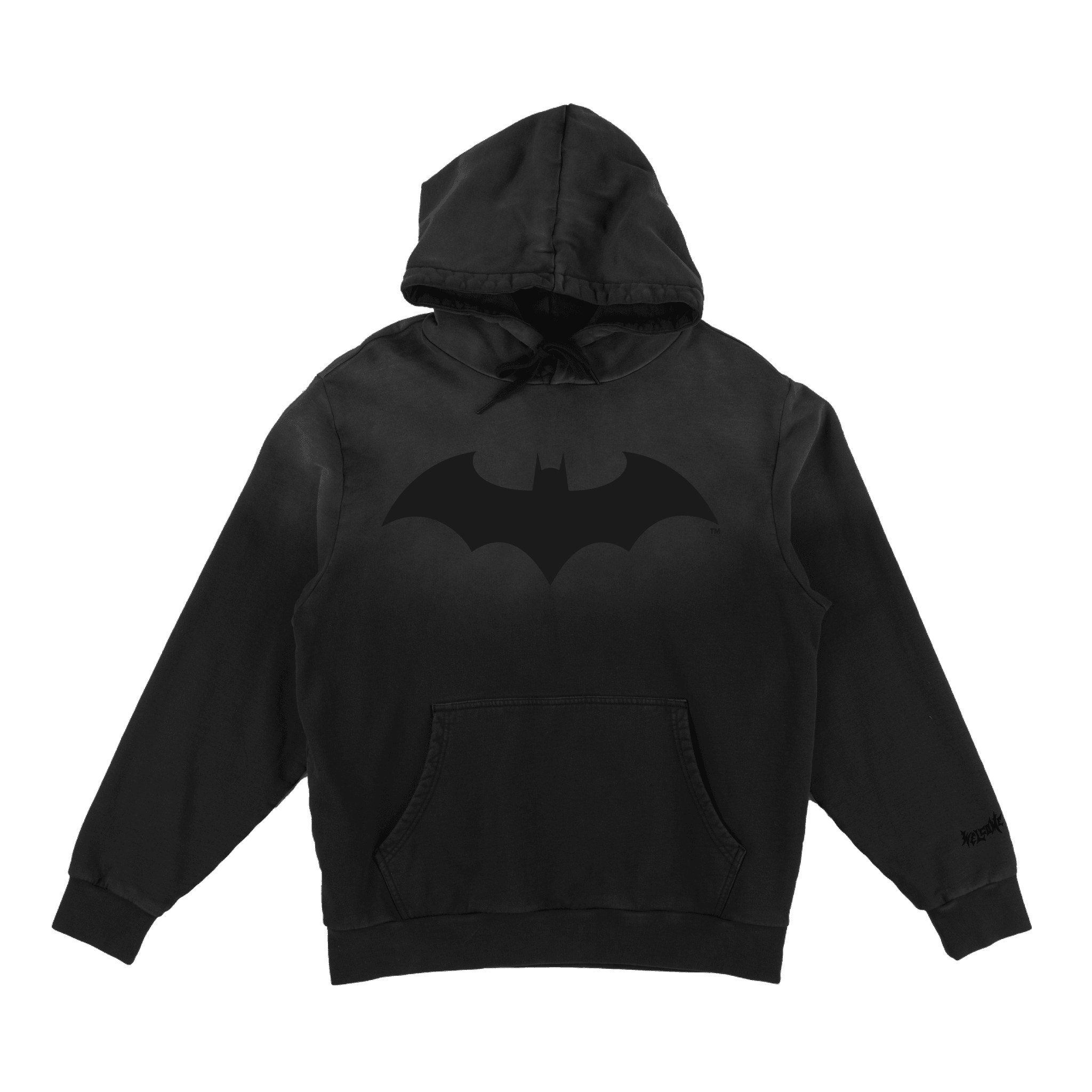WELCOME X BATMAN BAT LOGO SUN-FADE HOODED SWEATSHIRT - One Revolver Surfboards