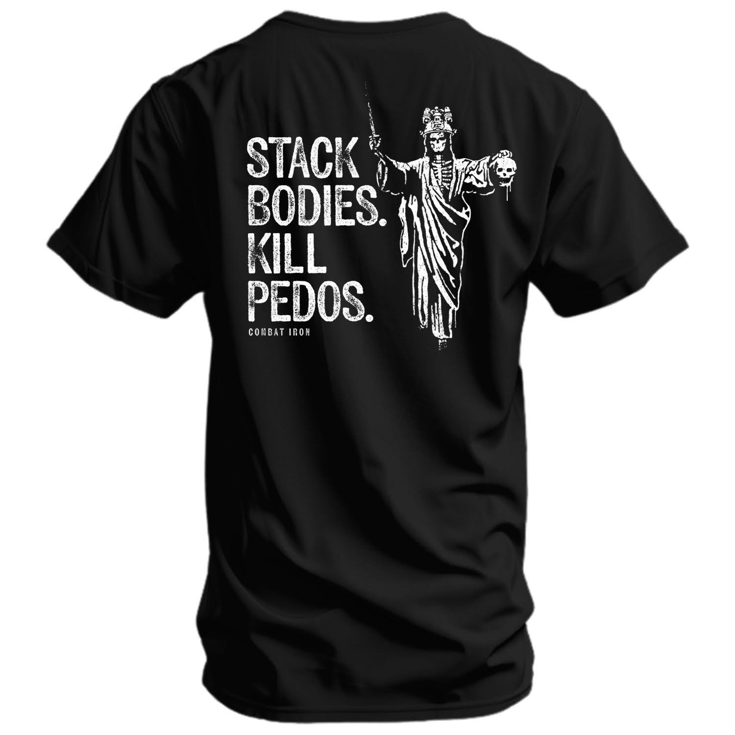 One Revolver Surfboards - Stack Bodies. Kill Pedos. Men's T-Shirt GRAPHIC T-SHIRT