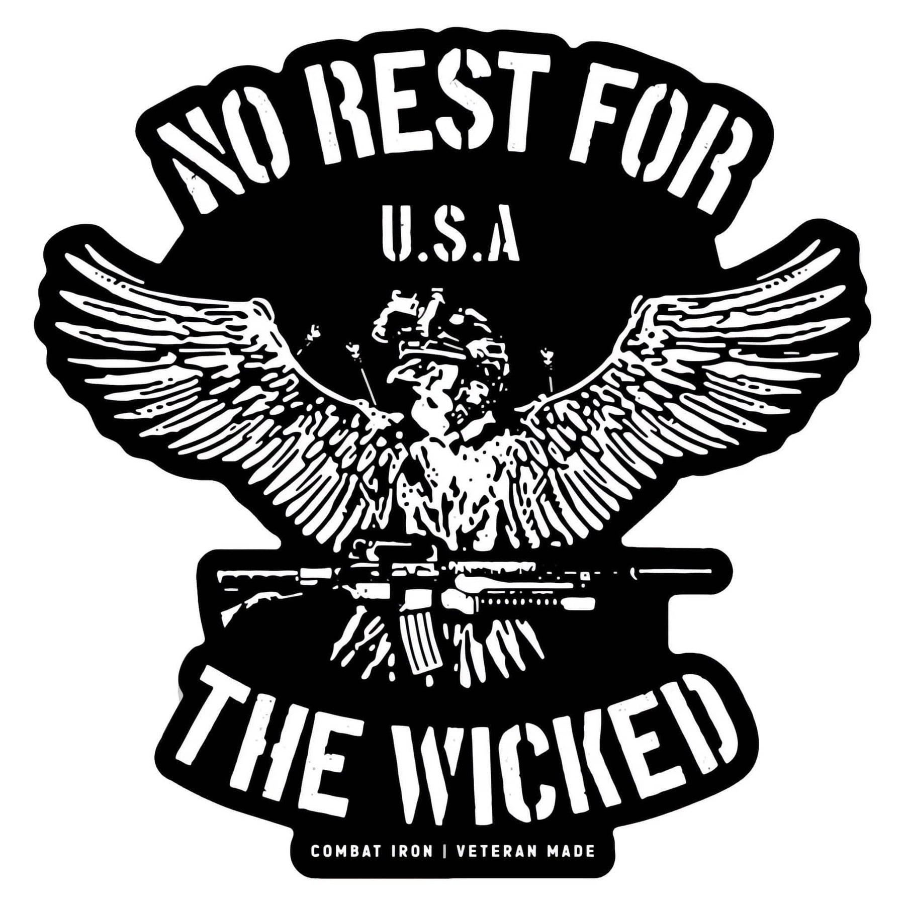 No Rest For The Wicked Decal Sticker - One Revolver Surfboards