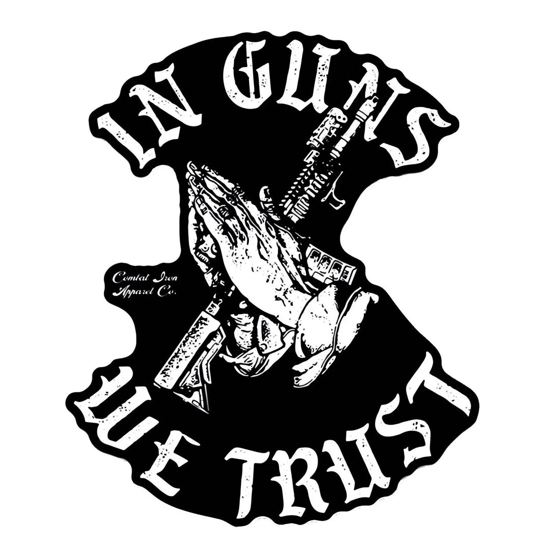One Revolver Surfboards - In Guns We Trust Decal DECAL