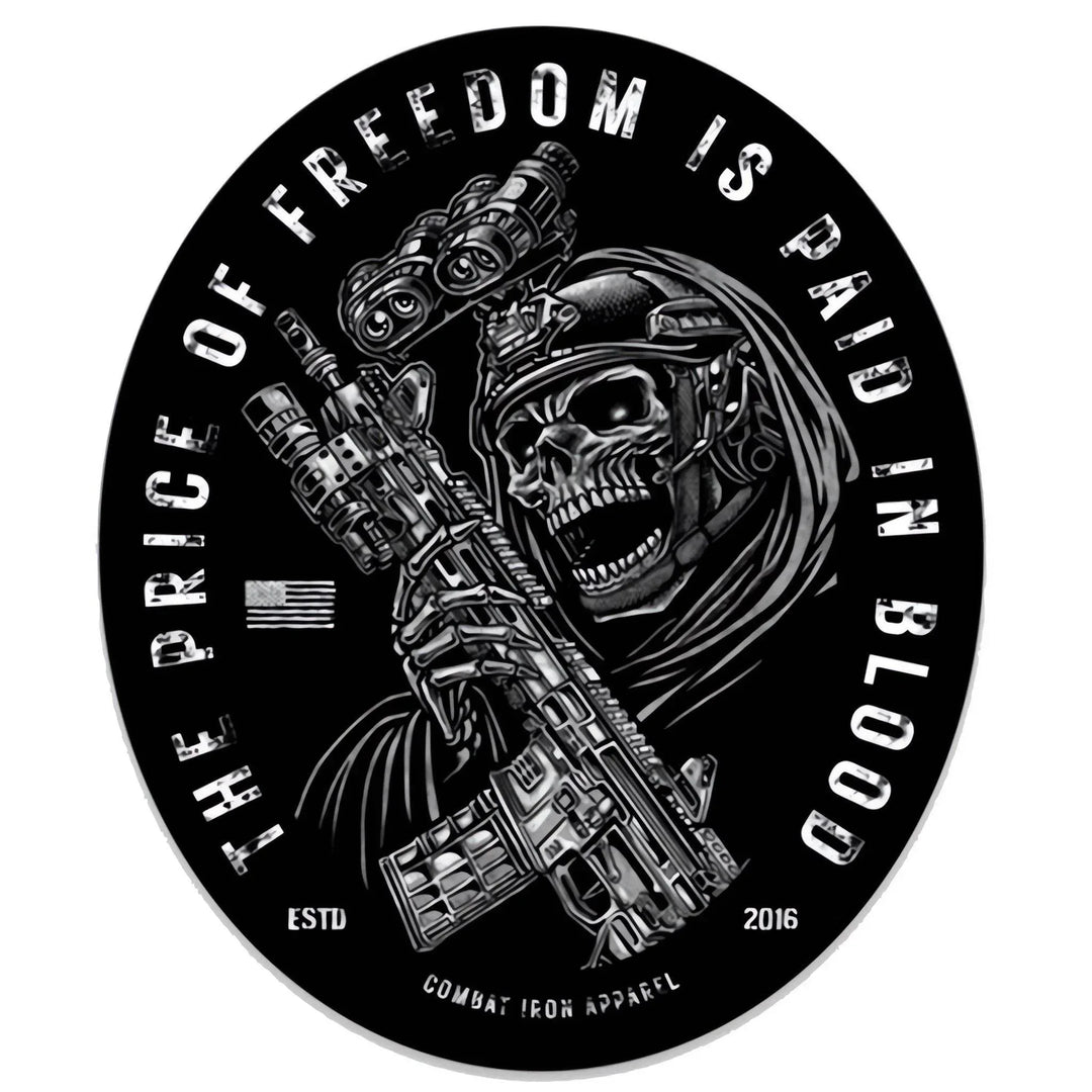 One Revolver Surfboards - The Price Of Freedom Is Paid In Blood Decal DECAL