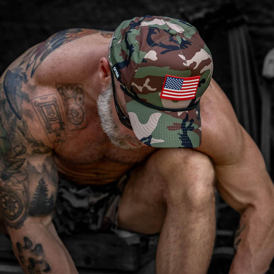 American Flag PVC Patch Waterproof Weekender Snapback