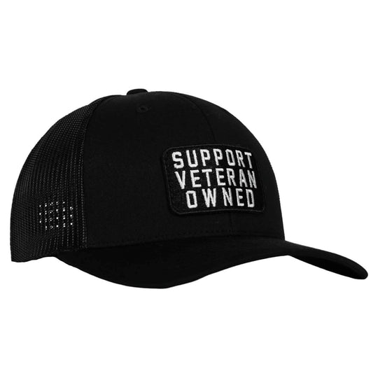 Support Veteran Owned Patch Mid-Profile Mesh Snapback - One Revolver Surfboards