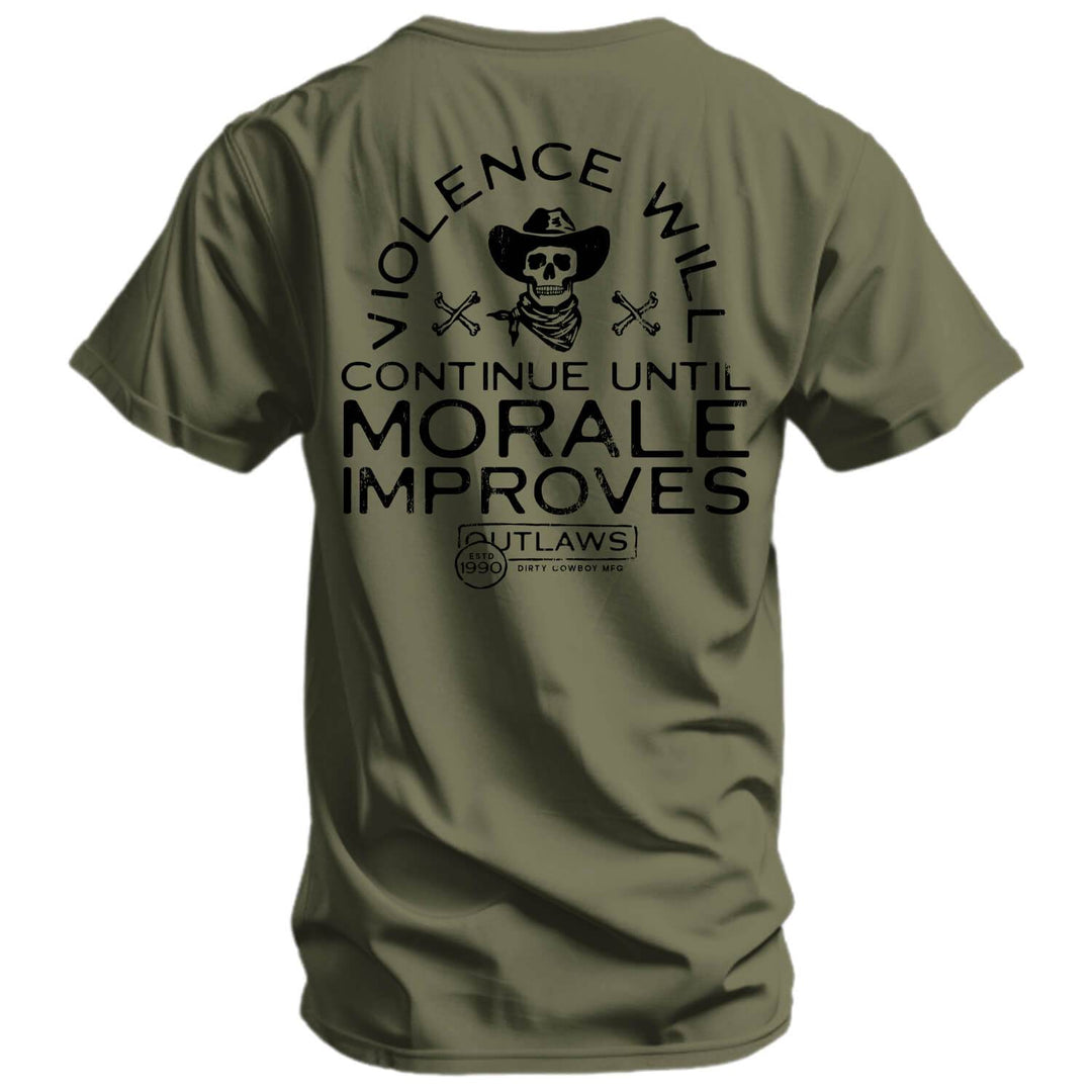 Violence Will Continue Until Morale Improves Men's T-Shirt - One Revolver Surfboards