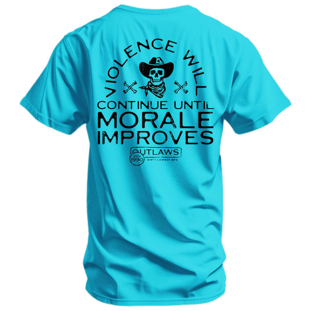 Violence Will Continue Until Morale Improves Men's T-Shirt - One Revolver Surfboards