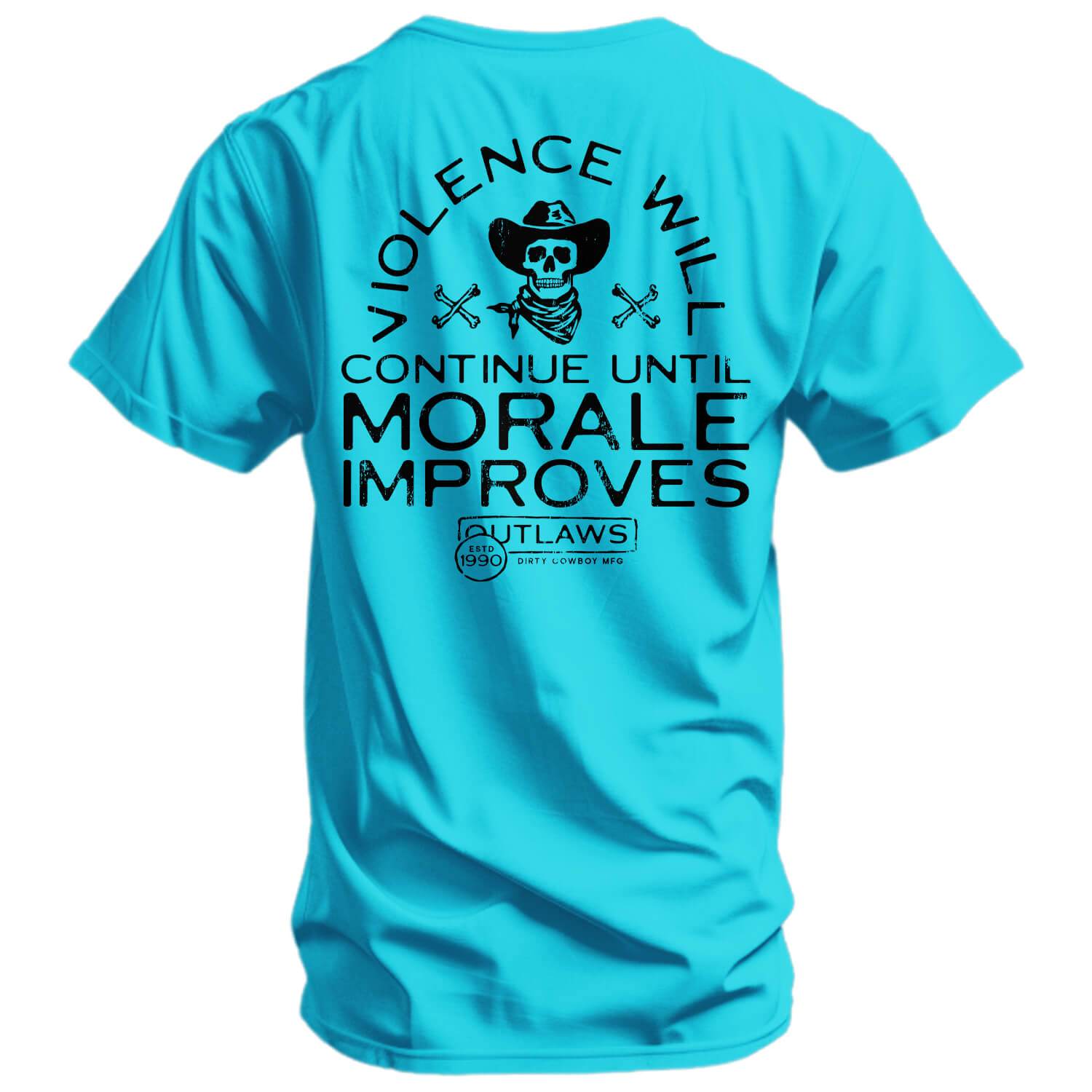 Violence Will Continue Until Morale Improves Men's T-Shirt - One Revolver Surfboards