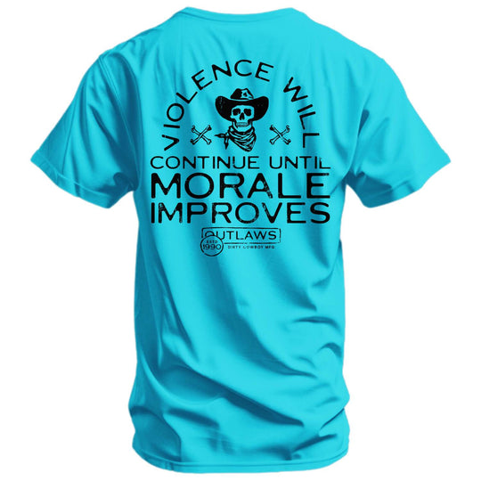 Violence Will Continue Until Morale Improves Men's T-Shirt - One Revolver Surfboards