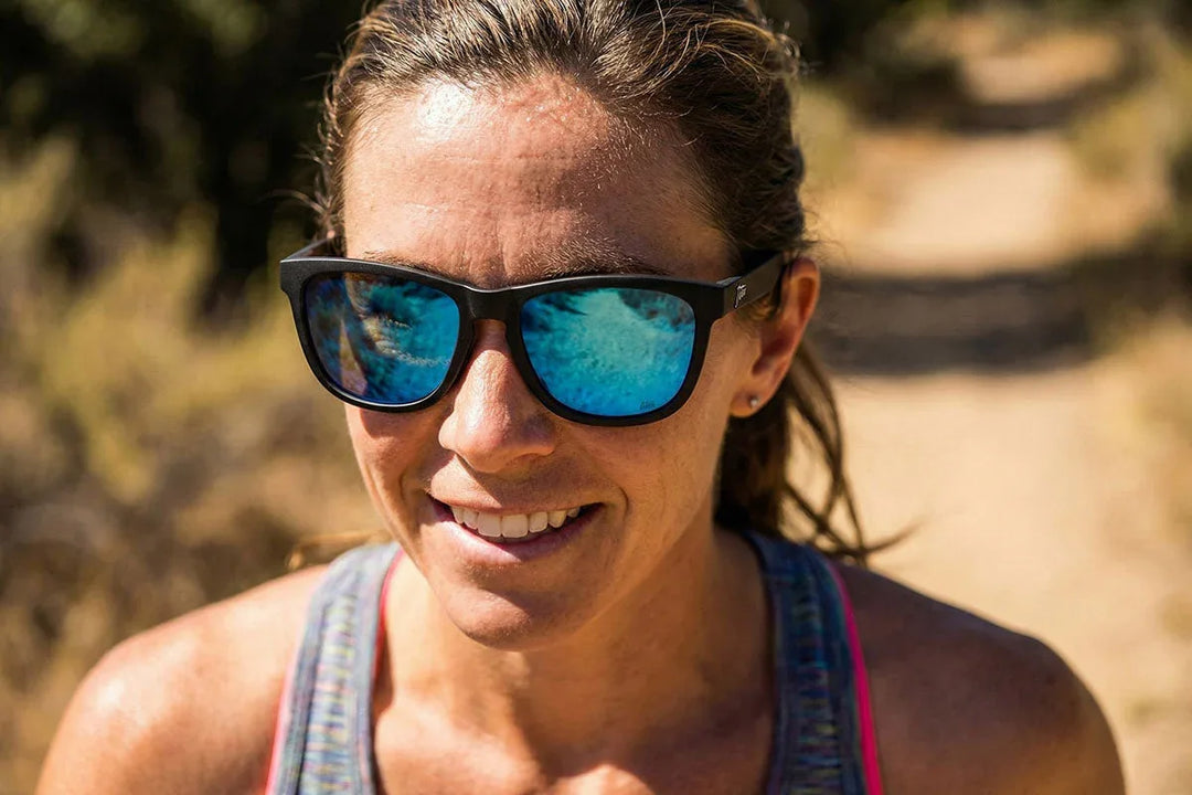 One Revolver Surfboards - Matte Black - Electric Blue Lens Polarized - Essentials Essentials