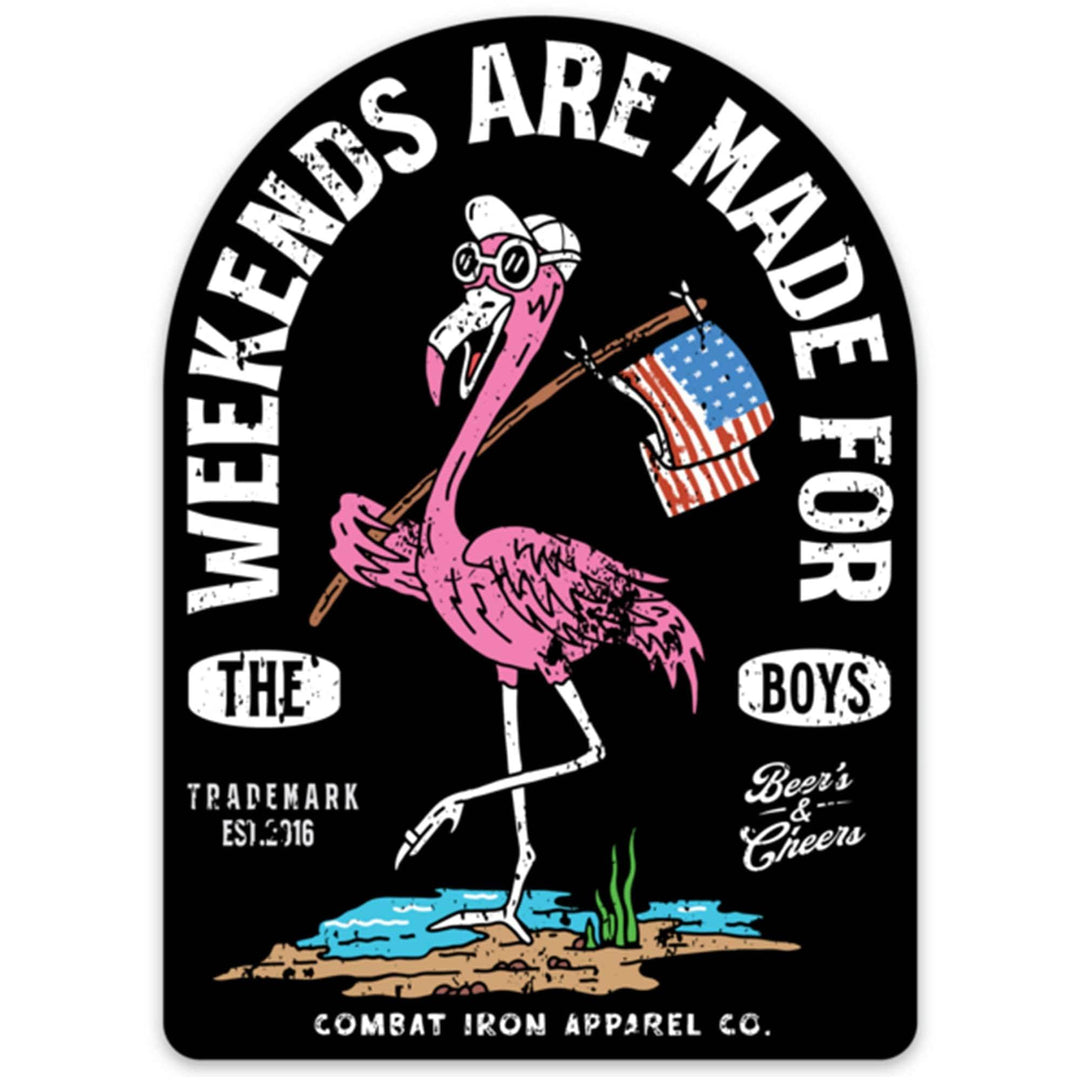 Weekends Are Made For The Boys Decal - One Revolver Surfboards