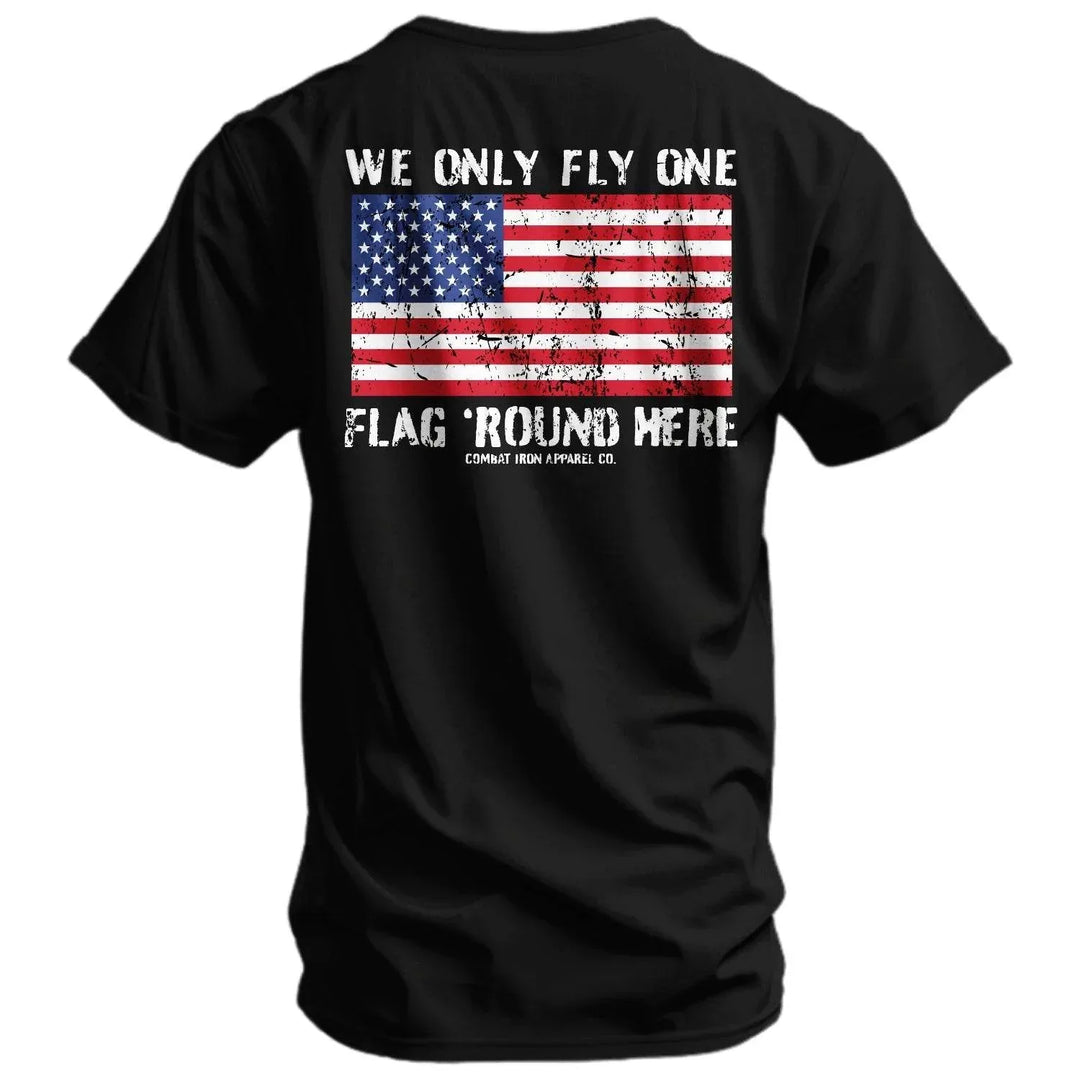 One Revolver Surfboards - Only Flag We Fly 'Round Here Men's T-Shirt GRAPHIC T-SHIRT
