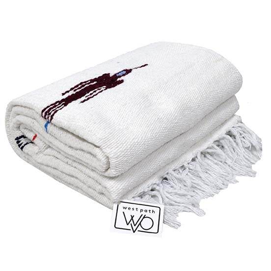 Namaste White Baja Thunderbird Yoga Blanket - One Revolver Surfboards