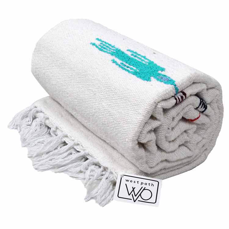 Namaste White Baja Thunderbird Yoga Blanket - One Revolver Surfboards
