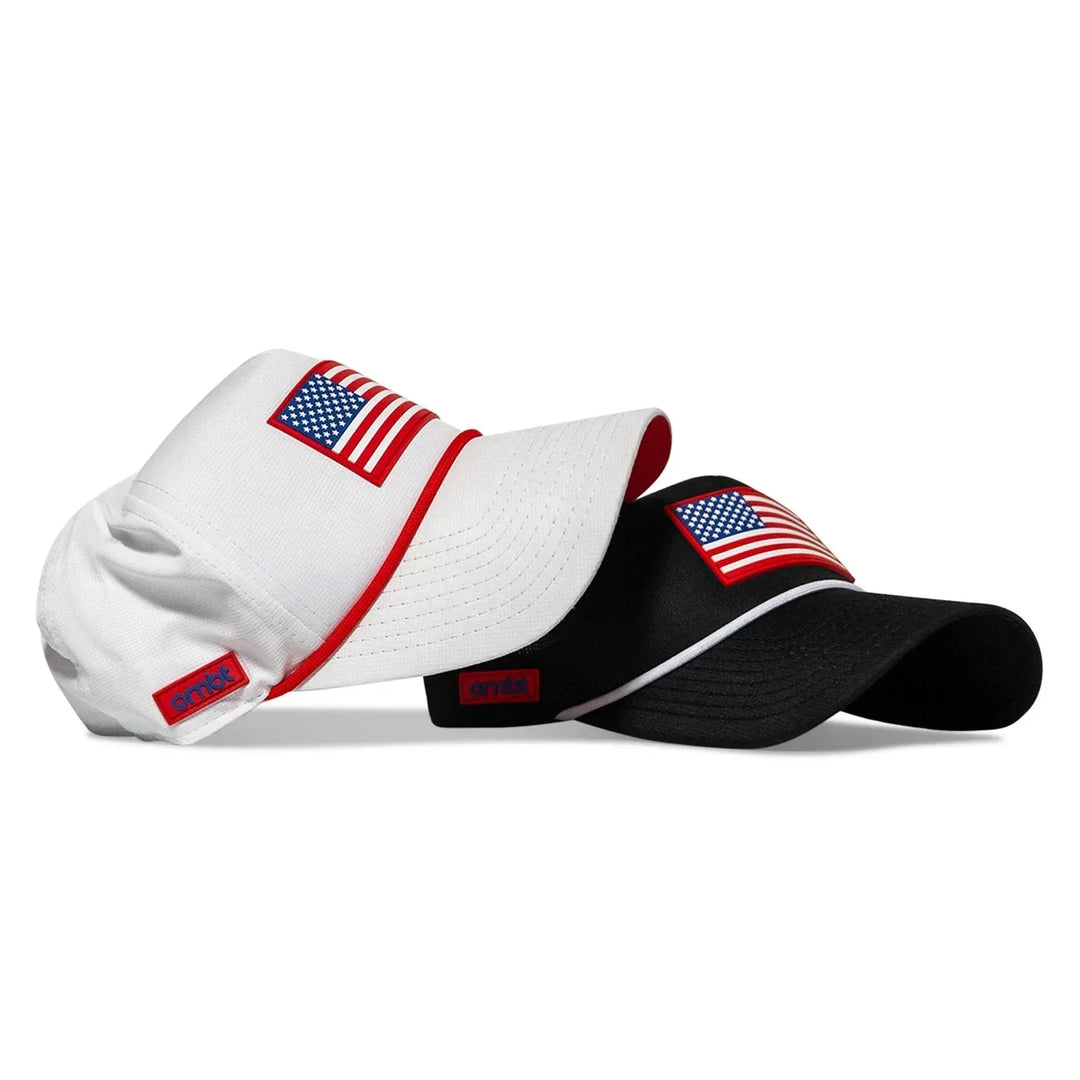 One Revolver Surfboards - American Flag Patch Weekender Performance Snapback Hat WEEKENDER MESH SNAPBACK