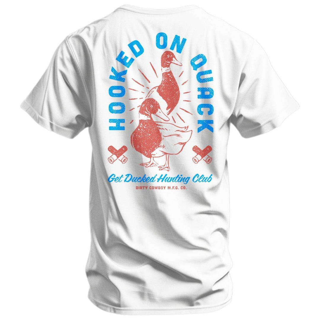 Hooked On Quack Hunter ' Get Ducked' Men's T-Shirt - One Revolver Surfboards