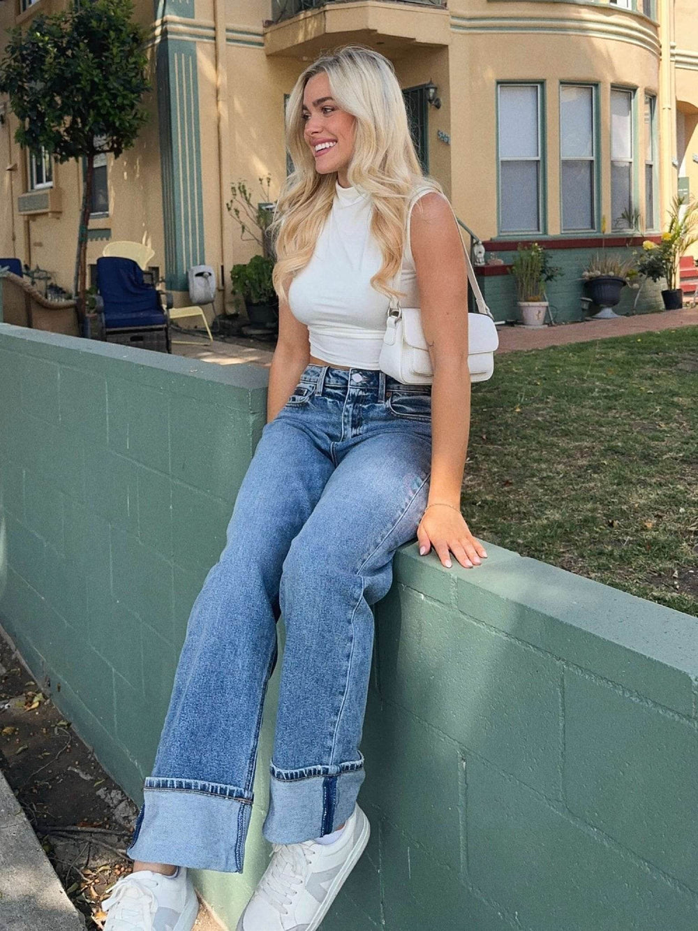 Windswept High Neck Ruched Top - Ivory - FINAL SALE - One Revolver Surfboards