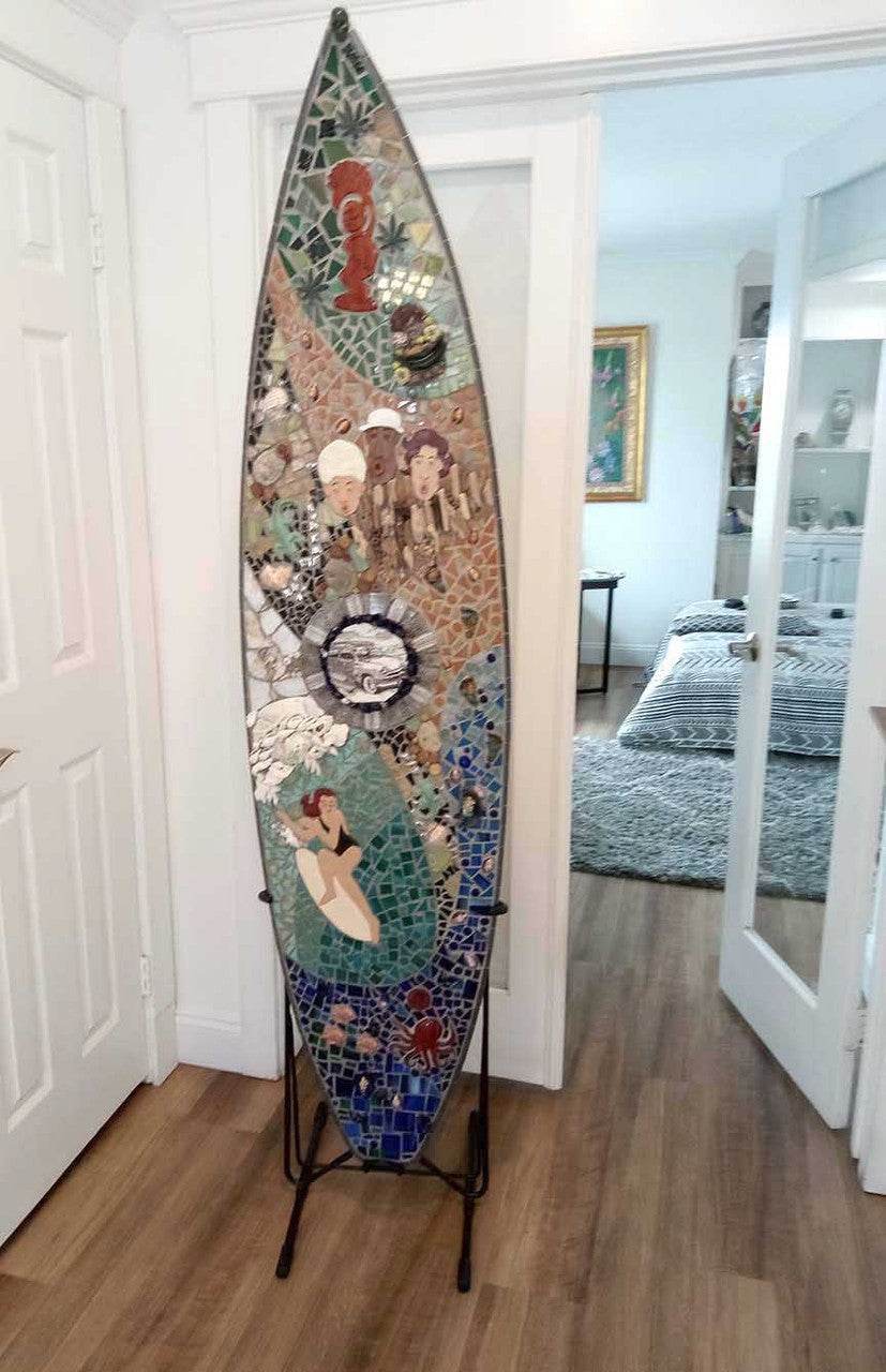 Freestanding Surfboard Rack | Surf Art Display - One Revolver Surfboards